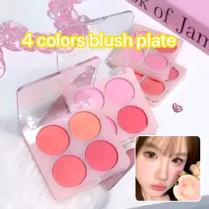 SV Blush On Sweet Natural Brightening Peach Pink 4 Warna dalam 1 Kemasan 4 colors blush pallete