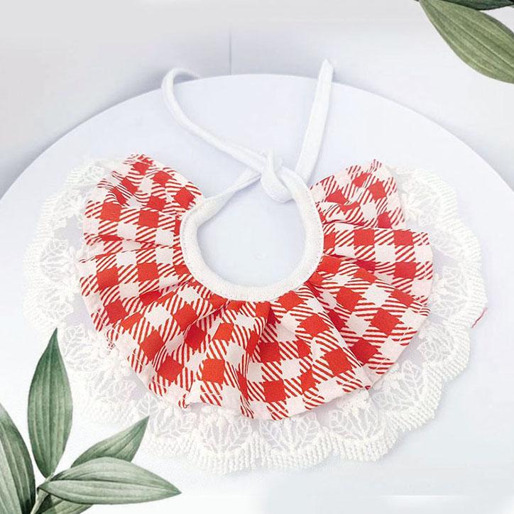 Product Introduction of Lace Dog Cat Neckerchief Collar Vintage Scarf Pet Bib Dog Cat Tie Lace Collar Bib Napkin 11
