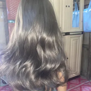 AEGYOSHOPPE - C0605 full wig layer wave medium with curtain bangs 56 cm - Rambut Palsu Wig Wanita Korea Style Aesthetic Premium Fiber COD