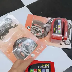 Alarm Gembok Motor Anti Maling Disc Lock Kunci Rem Cakram Waterproof Bahan Metal Kuat Aman Tahan Air & Serbaguna