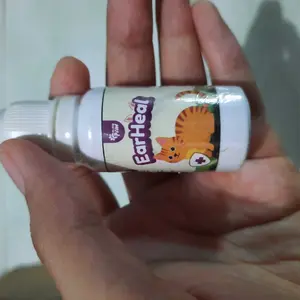 Golden Paw - EarmitesHeal 15ml Cairan Pembersih Telinga Kucing Alami & Aman Mengatasi Infeksi Kutu & Jamur Membersihkan Kotoran & Menghilangkan Bau