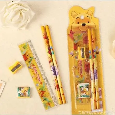 SET ALAT TULIS SEKOLAH 5 in 1 KARAKTER LUCU / MINI STATIONERY 3