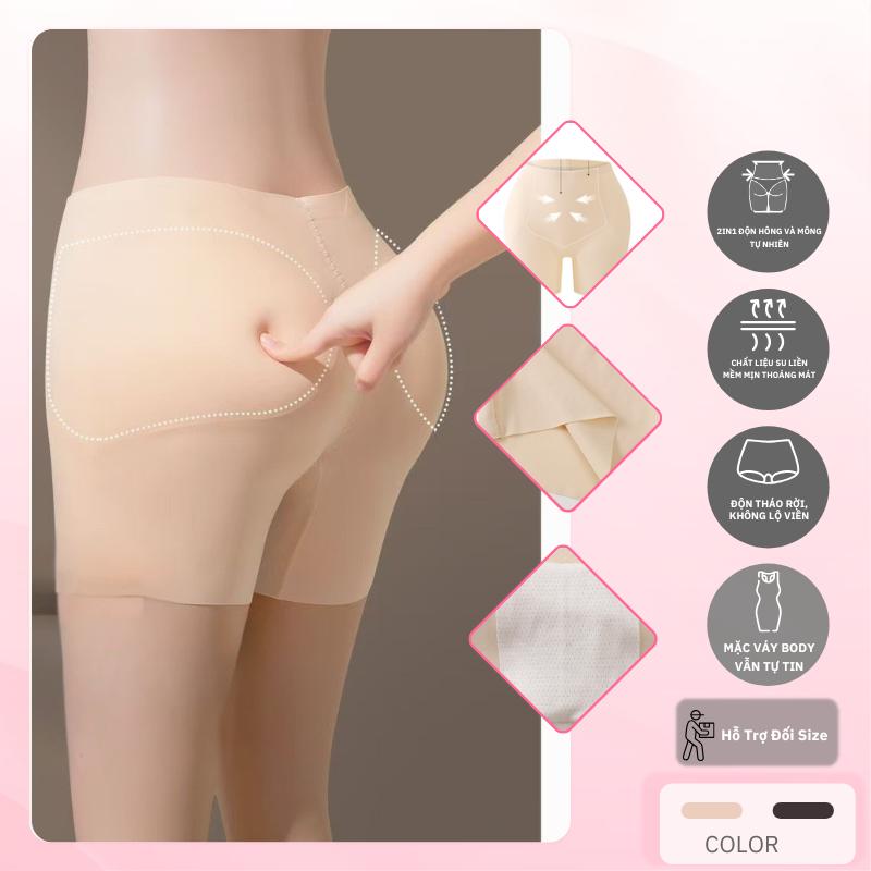 Quần đùi độn hông và tăng vòng 3 nữ SEN CORSET chất liệu vải su mặc tự nhiên mặc đầm body hay quần mỏng không lộ