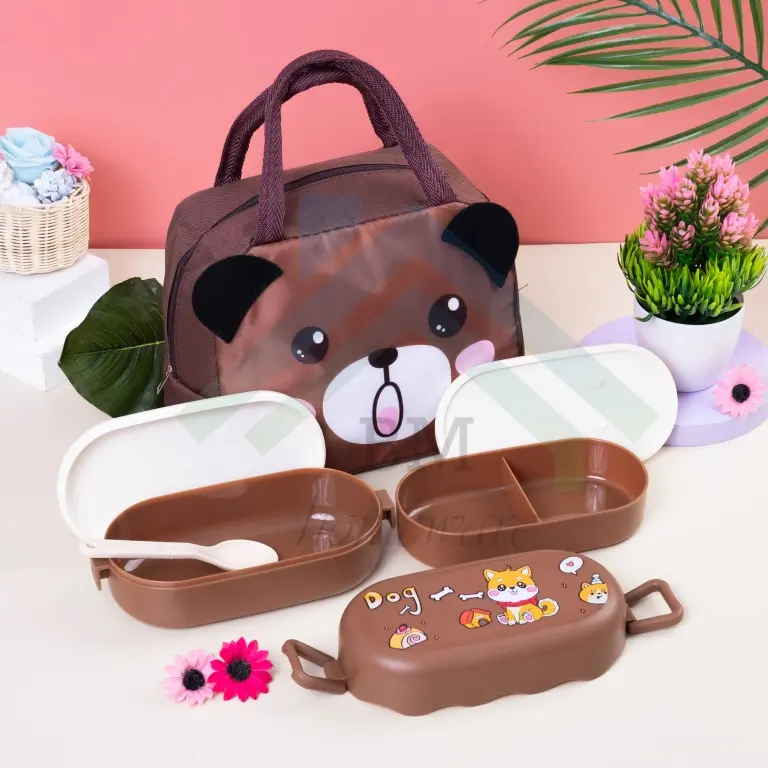 Lunch Box Set Tas Bekal 2In1 / Kotak Makan  + Tas Bekal 2