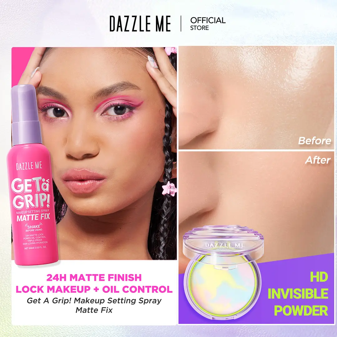 1pc Invisible Powder + 1pc Setting Spray Matte