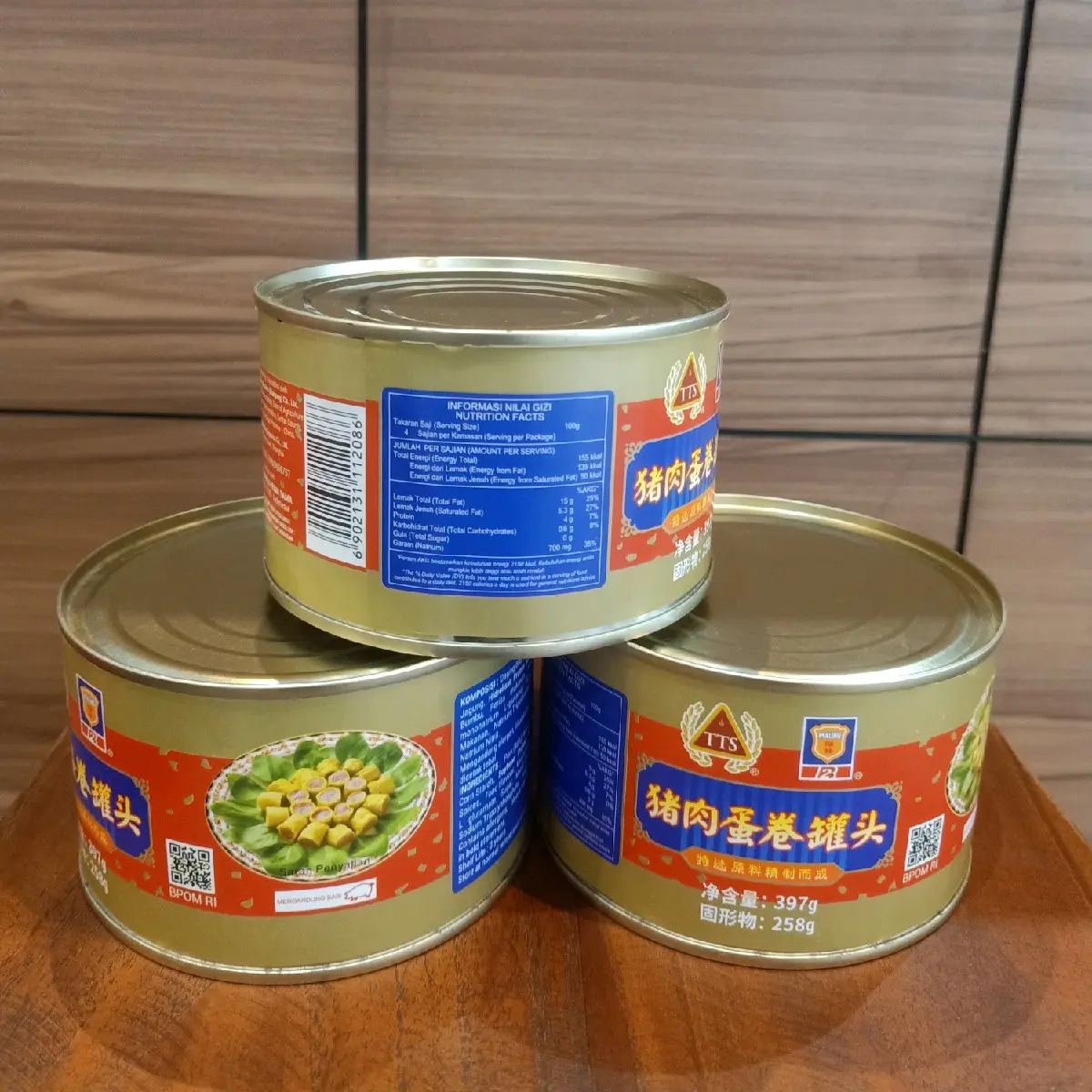 pork egg roll (lumpia gulung isi telur cincang dan daging babi cincang)