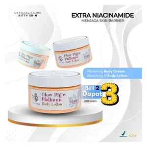 DAPAT 3 PCS HAND BODY LOTION GLOW PHIW | BODY WHITTENING 7X MEMCERAHKAN DALAM 1 MINGGU | MENGANDUNG SPF 30++ DAN MAMPU MERATAKAN WARNA KULIT BELANG