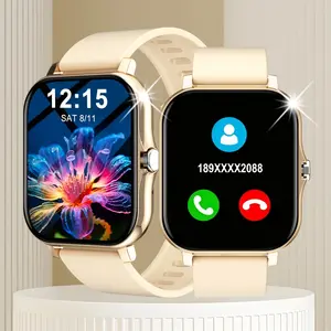 Jam Tangan Pintar Baru 2026 Layar Warna 1,83" Sentuhan Penuh Panggilan Bluetooth Nirkabel Tampilan Panggilan Kustom Monitor Tidur Jam Tangan Pintar untuk Wanita dan Pria