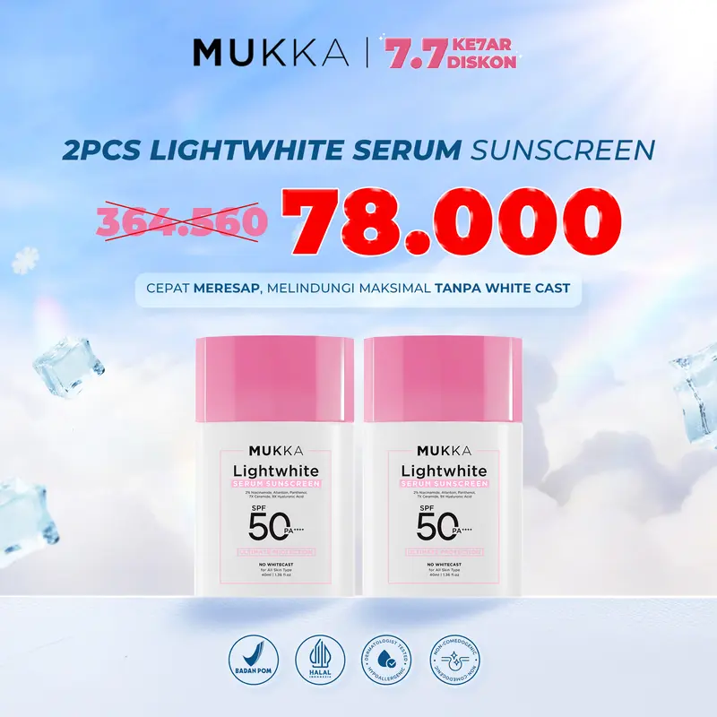 Mukka - 2pcs Lightwhite Serum Sunscreen 0