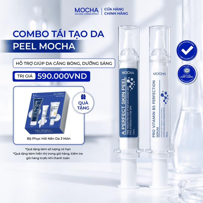 PEEL MIX RETINOL MOCHA | Combo Mua 1 Được 5: Bộ Chăm Sóc Da | Peel Mocha, Peel tại nhà, Peel da vi tảo