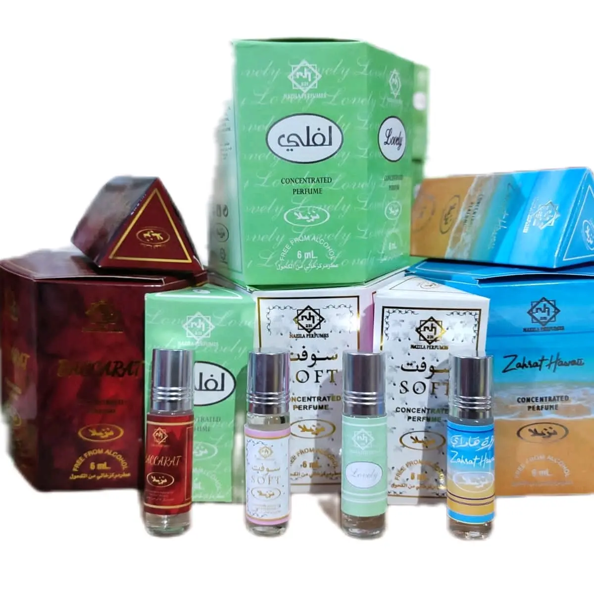 minyak wangi perfume arab NAZILA aroma non alkohol terlaris 1 box isi 6 pcs original unisek laki laki perempuan tahan lama berkualitas PriaWanita Wangi Wanginya