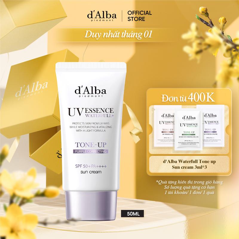   50ml   PURPLE  Kem Chống Nắng Hiệu Chỉnh Màu Da Nâng Tone Tím White Truffle Purple Tone Up Suncream 50ml SPF50+ PA++++ Sunscreen Skincare 