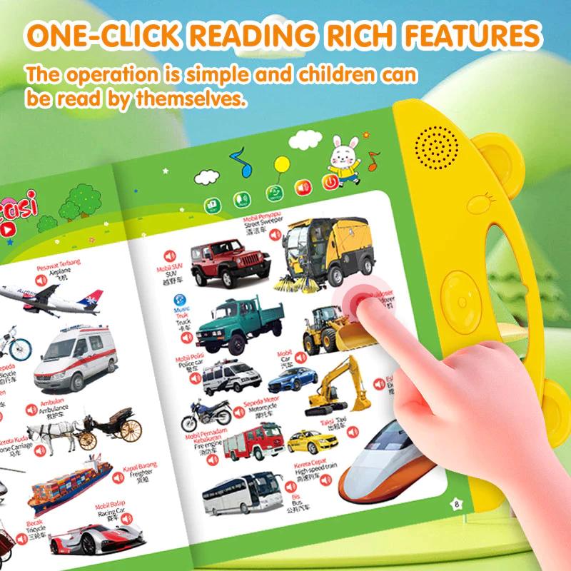 PenjualLokal-26 Materi Smart Book Interaktif Bersuara untuk Belajar Membaca dalam Bahasa Indonesia Smart Book Bersuara Indonesia Inggris Mainan Edukasi Belajar Bersuara Indonesia Inggris Mainan Buku Edukasi Belajar audiolyfe anak untuk stimulasi berbicara