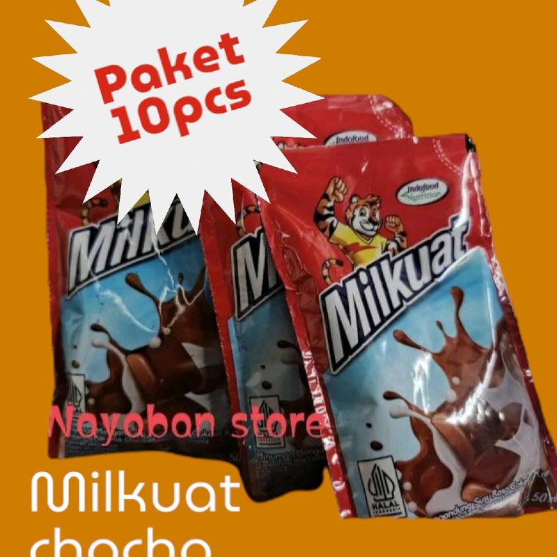 milkuat pouch paket 10 cokelat 50ml Susu 0