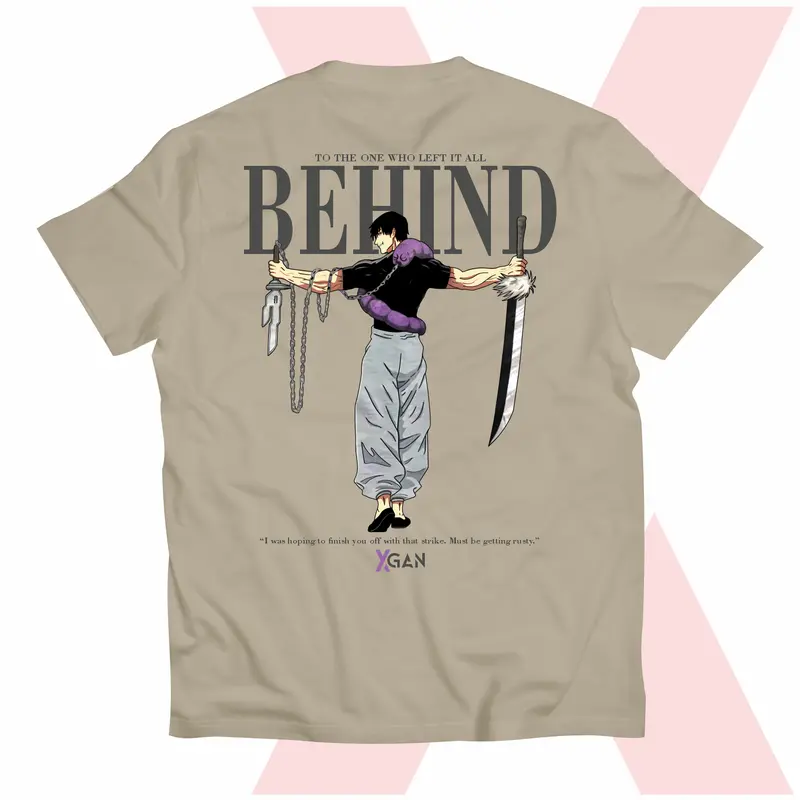 XGAN Baju Toji Fushiguro 01X Kaos Anime katun 24s Jepang T-Shirt Anime Manga Premium Lembut Soft Combed  Tebal Distro Hitam  Sablon  Pria 2