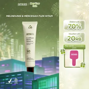 Amura CeraBright Barrier Sunscreen SPF 50 PA+++ | Melindungi Wajah dari Sinar UV Melembapkan Wajah Mencerahkan Wajah Sunscreen Kulit Berminyak Kering Jerawat
