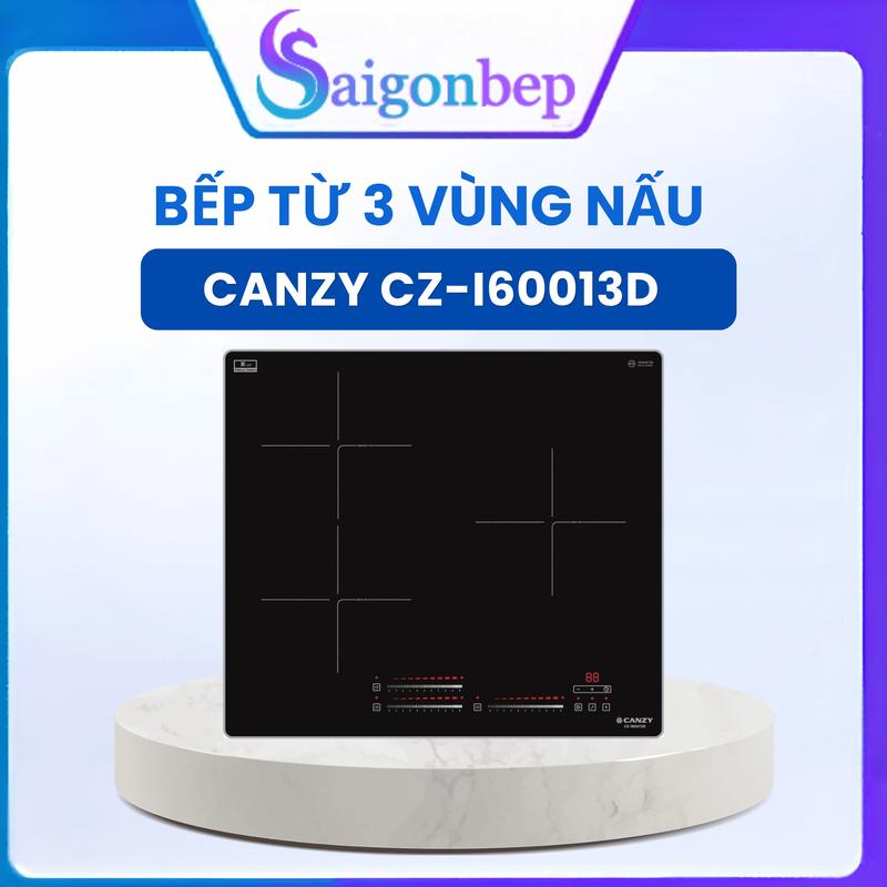 Bếp Từ 3 Vùng Nấu Canzy CZ-I60013D Inverter Tiết Kiệm Điện, Booster 2200W, Cảm Ứng Slide, Mặt Kính Platinum Ceramic