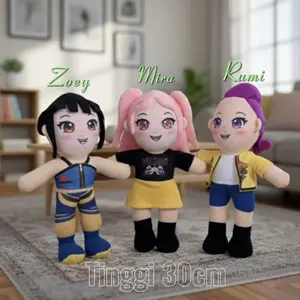 Boneka kpop demon hunter 30cm Rumi Mira Zoey