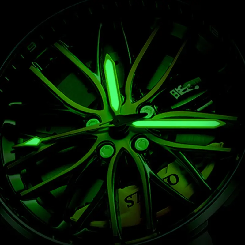 OLEVS Jam Tangan Pria Anti Air Original Fashion Gyro Sport Terbaru Luminous Cool Style Men Watch 6