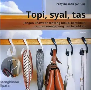 Tas anti-lipatan kait lemari pakaian kait penyimpanan artefak penyimpanan dasi tas multi-fungsi