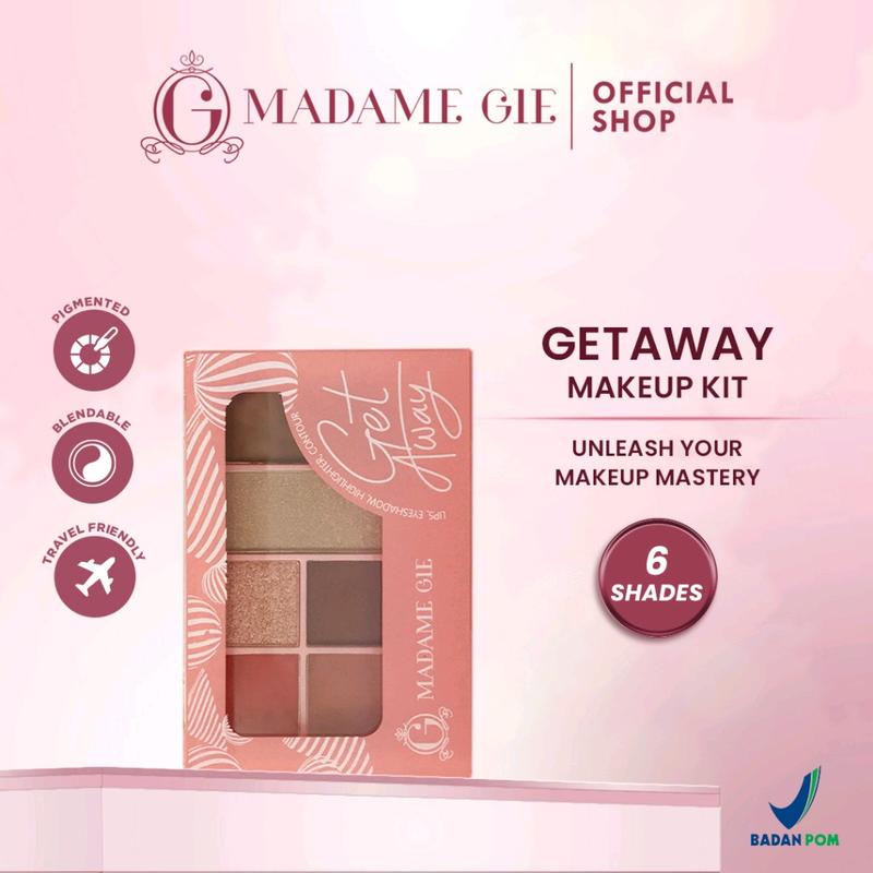 Madame Gie Getaway Make Up Kit - MakeUp Face Pallete (Eyeshadow / Kosmetik / Waterproof) 1