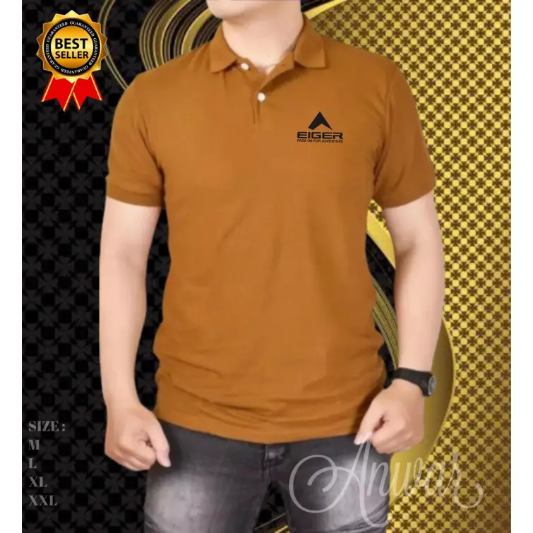 Polo Logo Eg3r Lengan Pendek Motif Kerah Little Logo Black Baju Pria Dan Kaos Polo Atasan Casual Pria Wanita Terbaru