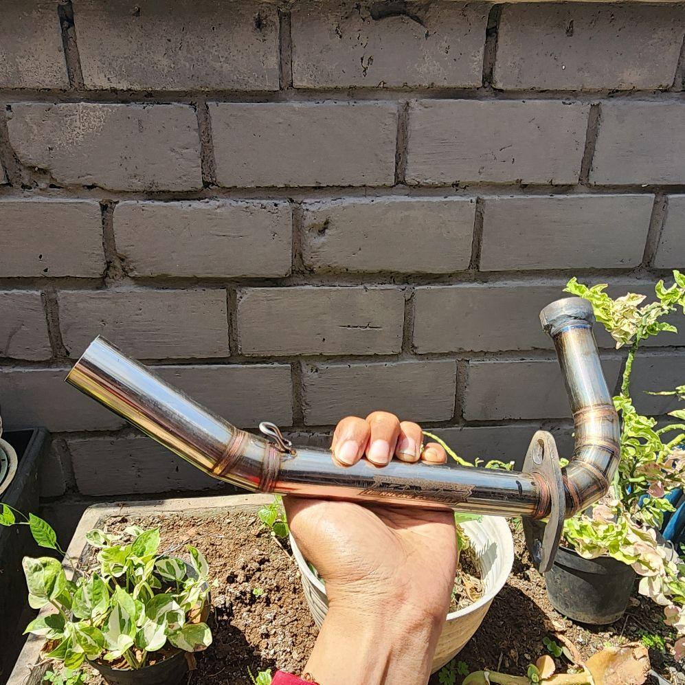 Leheran knalpot mio sporty soul smile pipa 26mm ke 28mm stainless Motor Motorcycle