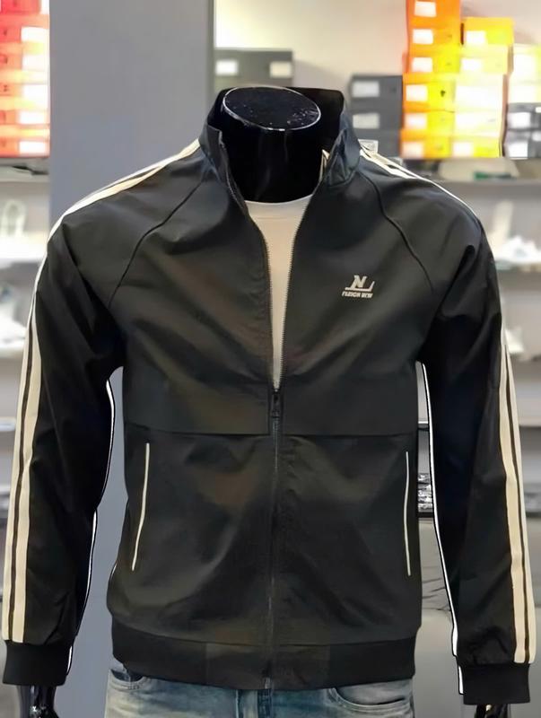  áo khoát dù nam nữ 2 lớp phối logo trước ngực cao cấp-mã không nón Menswear Jacke<HNH Store-68> 