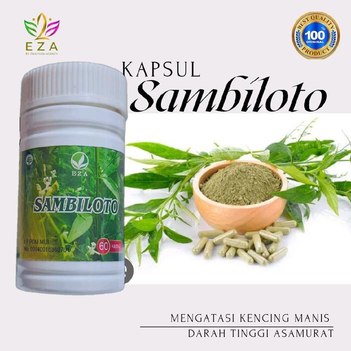 Gambar KAPSUL SAMBILOTO EZA ISI 60 KAPSUL Membantu mengobati diabetes dari Eza International Kota Administrasi Jakarta Timur Tokopedia