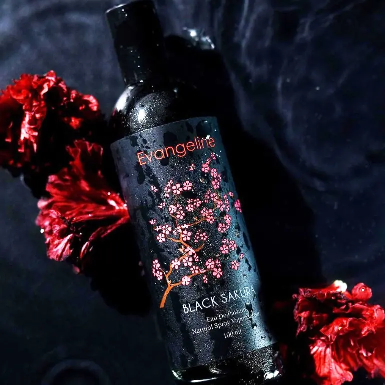 GLAM - EVANGELINE Parfum Wanita EDP Black Sakura 100ml 0