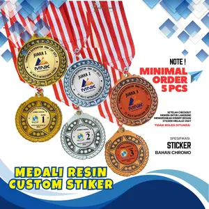 Medali Resin Gold Silver Bronze – Untuk Lomba Sekolah, Komunitas, & Event Resmi