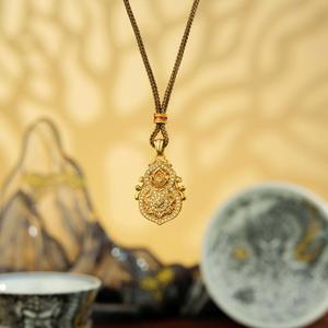 Phụ kiện dây chuyền hồ lô phúc lộc đá moissanite mã não Bilo Jewelry • Phụ kiện thời trang