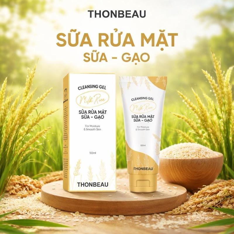  SỮA RỬA MẶT GẠO SỮA  Chai Lớn  - Skincare Dưỡng Ẩm Da  Không Có Tặng Chai Nhỏ  