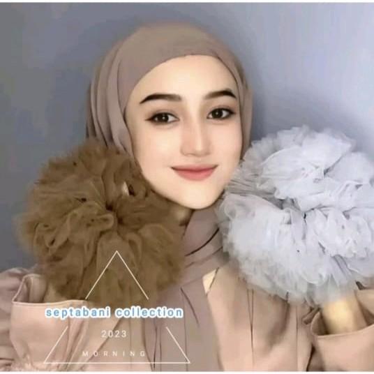 Cepol Hijab Bahan Tile Halus Dan nyaman Dipakai Terlaris banget Muslim Scrunchies 2