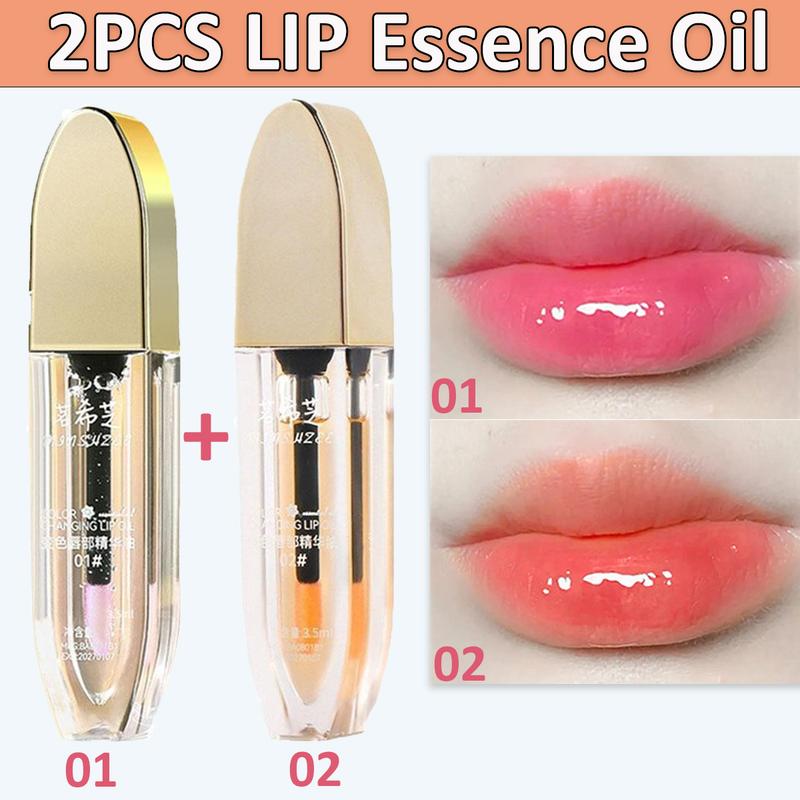 Dầu Tinh Chất Dưỡng Môi, Bộ 2 Chiếc, Huyết Thanh Môi Hàn Quốc, Dưỡng Ẩm, Điều Trị Môi Đổi Màu, Dầu Dưỡng Ẩm, Thích Hợp Cho Môi Nứt Nẻ, Son Dưỡng Môi, Môi Đen