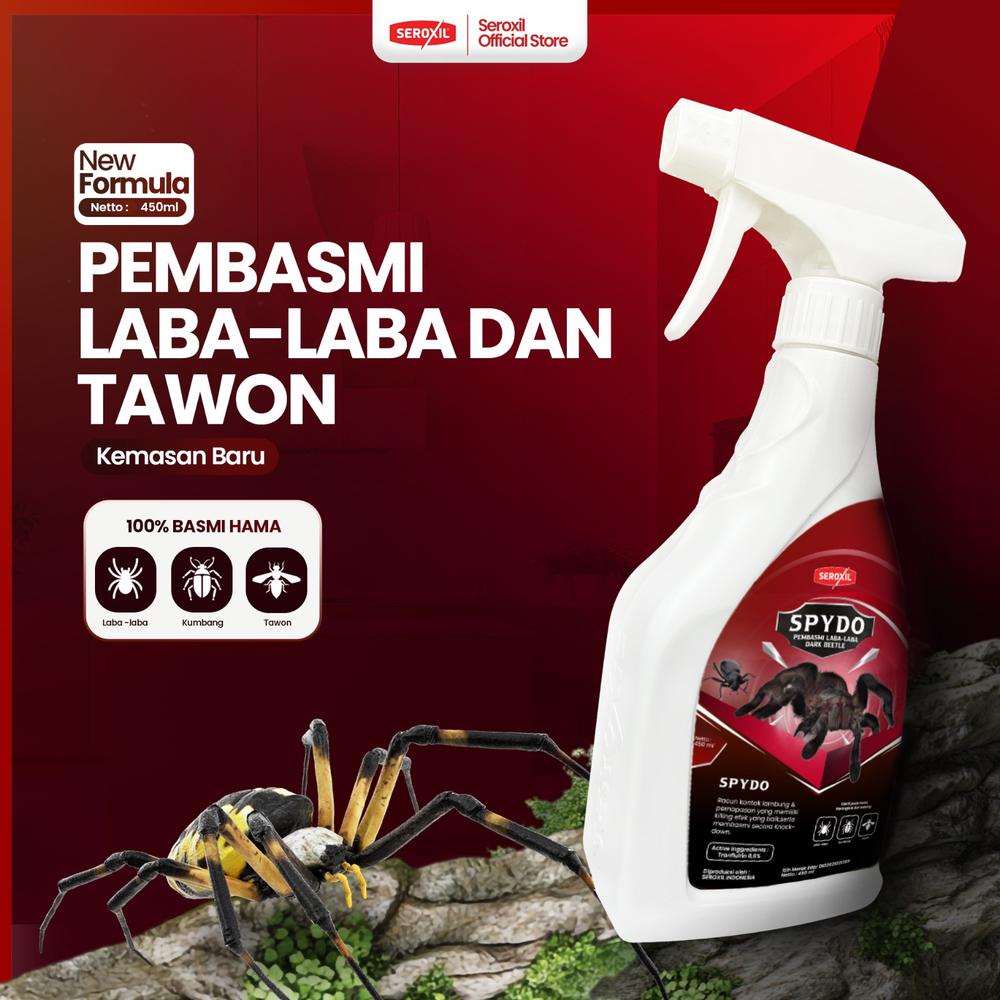 Racun-Pembasmi Anti Laba-laba, Tawon dan Kumbang Ampuh 450ml (Seroxil) - Aerosol