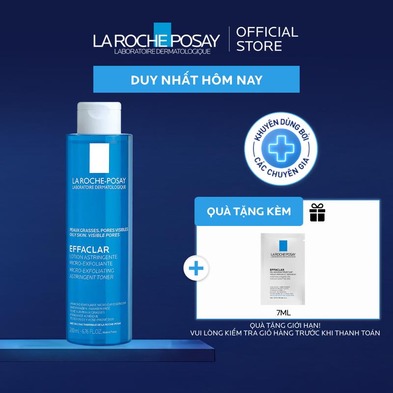 Nước cân bằng (toner) giàu khoáng dành cho da dầu La Roche-Posay Effaclar Astringent Lotion 200ml