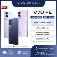 Gambar [NEW LAUNCH] vivo V70FE 5G 200MP OIS Main Camera, AI Travel Portrait, 7000mAH + 90W FlashCharge, IP68+IP69 Water Resistance, OriginOS 6.0 - 8+256, Ocean Blue dari vivo Indonesia Kab. Tangerang 1 Tokopedia