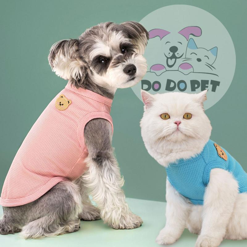  Quần áo cho thú cưng DODO Áo vest cho thú cưng Waffle Thích hợp cho chó Nhỏ và Cỡ Vừa như Teddy Bichon Quần áo cho chó 