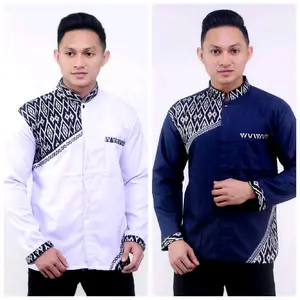 Baju Koko Pria Kurta Dewasa Motif Slempang