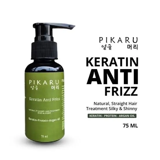 Pikaru 75ml keratin rambut anti frizz Rontok Haircare bunga shampoo obat rambut ngembang kering deep moist sampo antiketombe kondi sione r shampoke tombe tresemme keratin smooth serum shampo minyak pria tanpa berminyak anti-ketombe botol penghilang kutu e