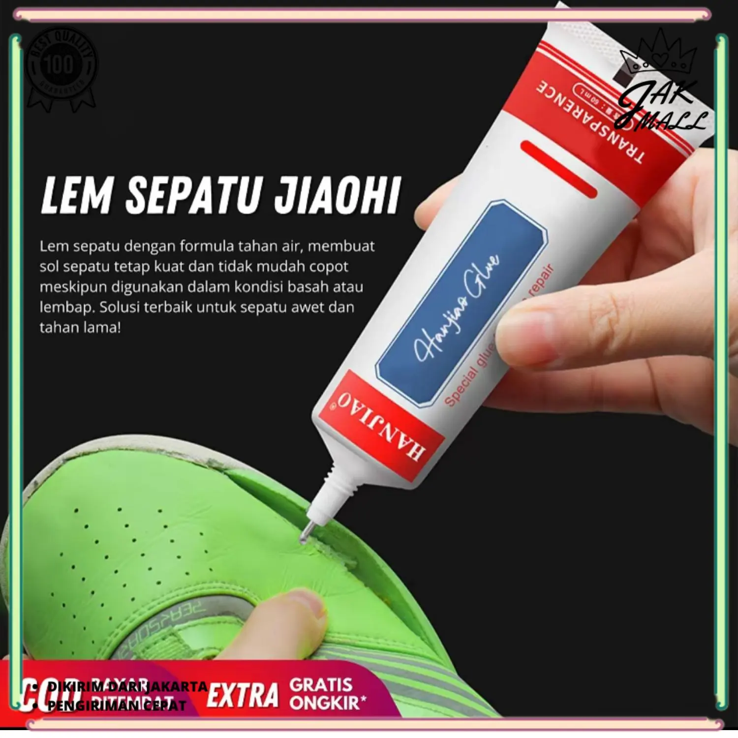 Lem Hanjiao 60ml Lem Serbaguna untuk Perekat Sepatu