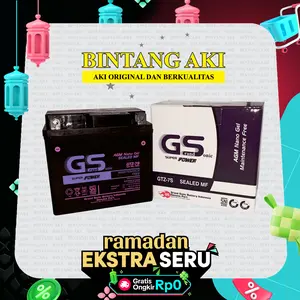 GTZ7S Aki Kering 7AH Motor SATRIA FU PCX VARIO 125/150 Kunci Motorcycle - Grand Sonic