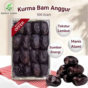 KURMA BAM ANGGUR JUMBO 500GR - LEBIH LEMBUT LEBIH LUMER MANIS LEGIT