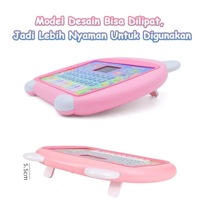 Tab Anak Mainan Tablet Belajar  English Laptop  Edukasi Komputer 2in1 Huruf Musik Piano Perkembangan Berpikir Pelatihan Daya Ingat Intelektual Bahasa Inggris Edukatif Utk Hadiah Ultah Kado Permainan Plastik 1