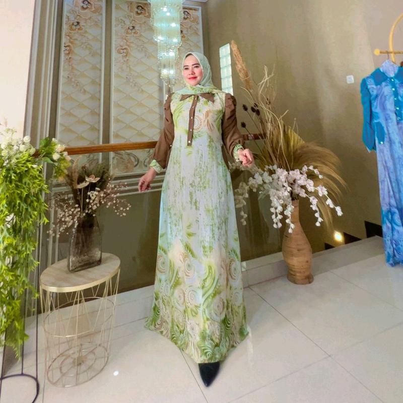 Zulfa Abaya Set Hijab Terbaru Gamis 2