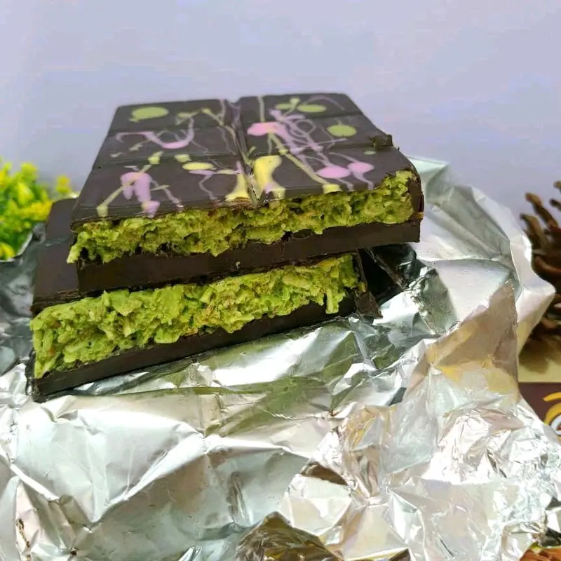 Coklat Dubai C21 Hijau | Dubai Chocolate C21 | Pistachio Kunafa Cokelat viral 4