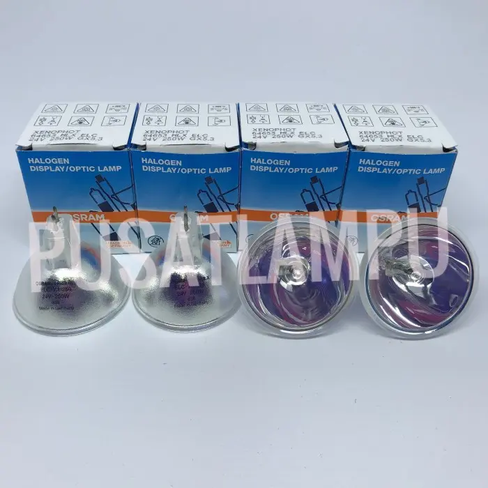 Promo Lampu Halogen Display Optic Osram Xenophot 64653 Hlx Elc 24V250W Gx5.3