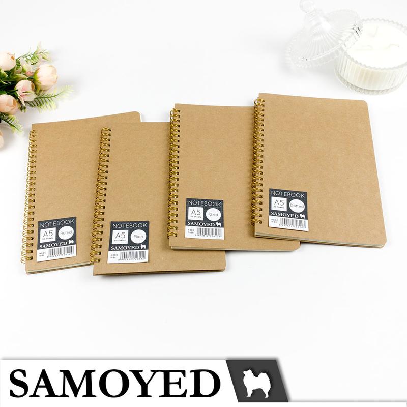 Product Introduction of SAMOYED NBCC-11 Buku Tulis / Catatan / Agenda / Jurnal / Notebook / Diary / Journal Kraft / Classic / Vintage A5 Plain Ruled Grid Dotted Polos Garis Kotak Titik 22
