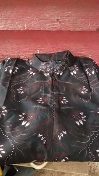 Product Review of 2. Baju Batik Couple Kemeja Gamis Poli katun Fashion Pasangan POLI KATUN Seragam Batik Sequins Muslim Wanita Sarimbit Keluarga Kondangan Dress Pesta Lebaran Motif from a**o 1
